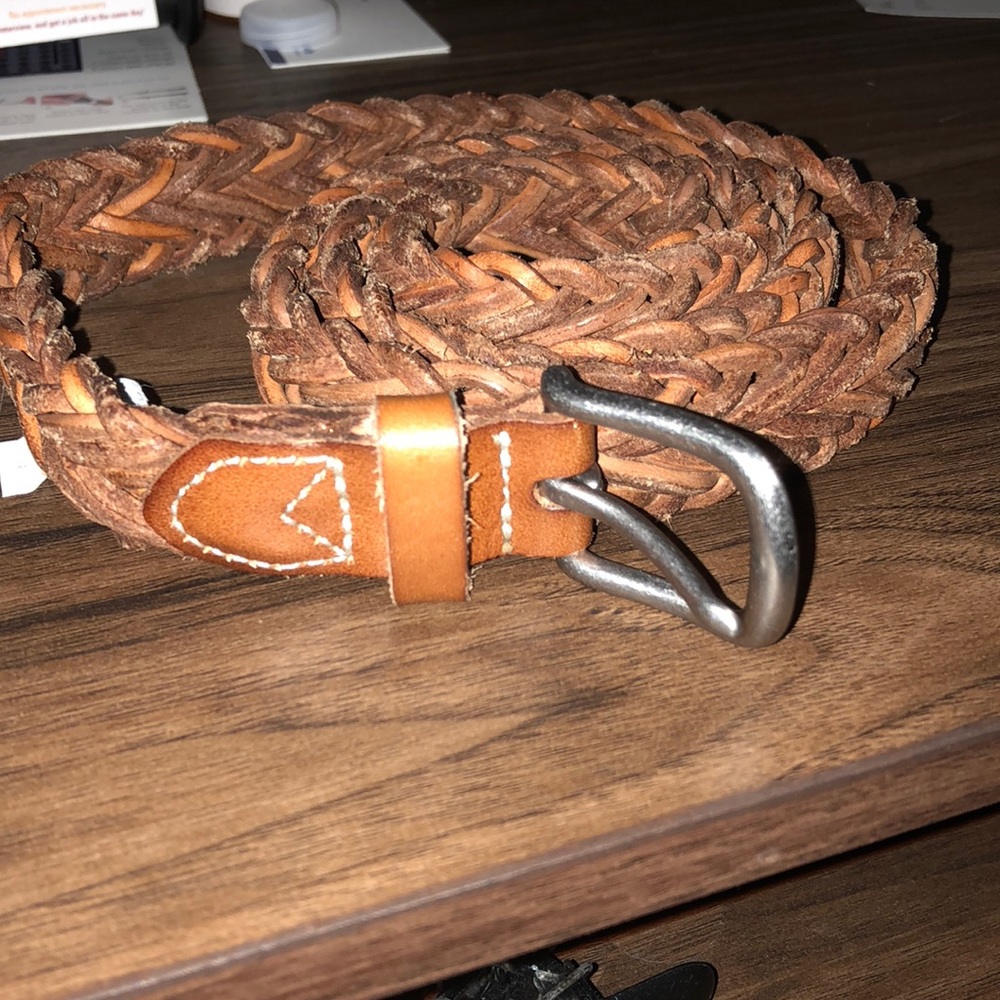Jcrew braided leather belt